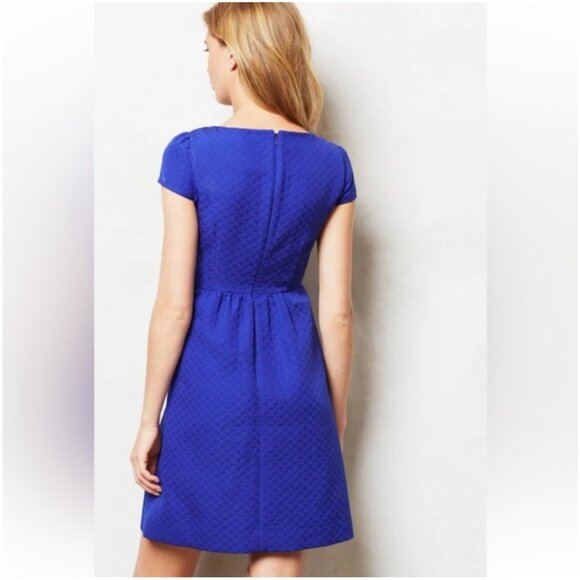 HD in Paris by Anthropology Sapphire Blue Empire Waist Dress - Picture 2 of 15